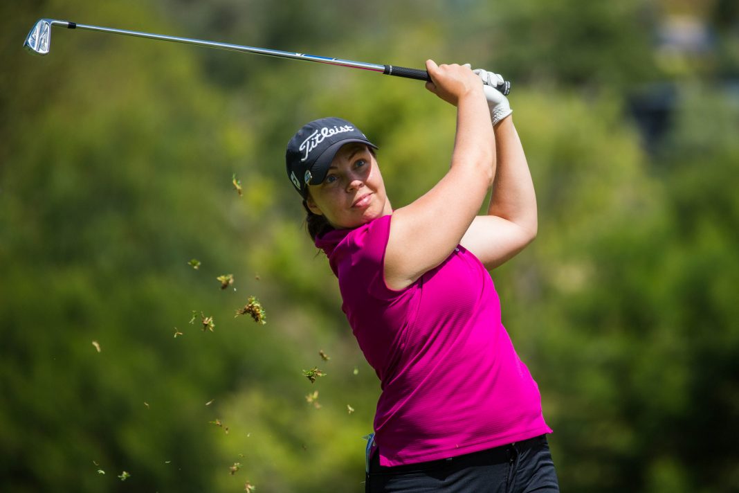 08/03/2019. Ladies European Tour 2019. Women's New South Wales Open, Queanbeyan Golf Club, Queanbeyan, New South Wales. Australia. 7-10 March 2019. Valdis Jonsdottir of Iceland during the second round. Credit: Tristan Jones