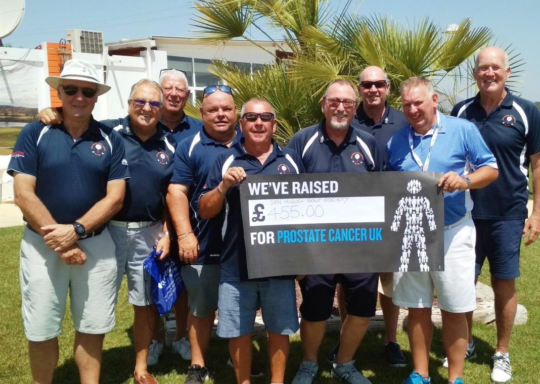 Prostate Cancer Charity Day 29th June, SMGS Team donating €455 Raised by the members