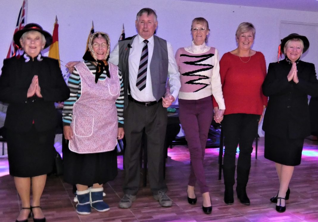 The photos shows l-r  Jo, Anna, Chris, Jill, Barbara and Helen