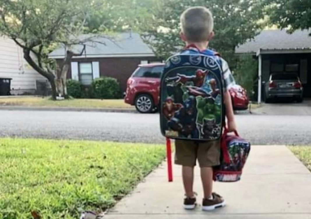 Los Montesinos children return to school