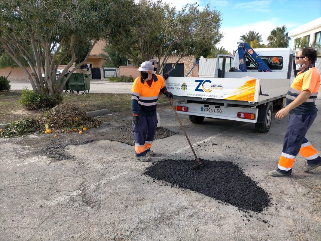 Building materials ordered for Orihuela Costa Roadworks