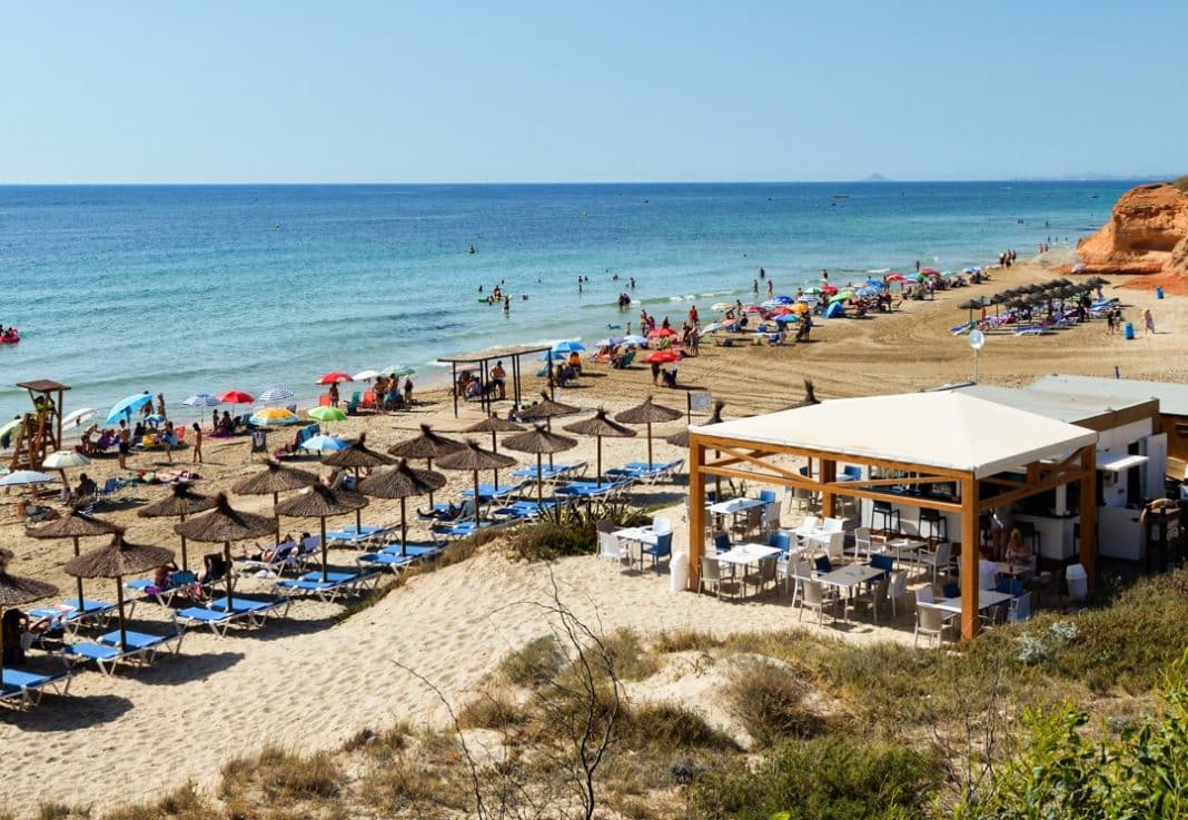 The chiringuito on Cabo Roig beach