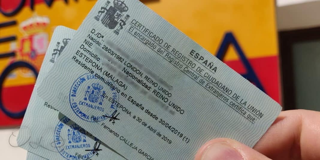 Spain Validity of Green Residencia Certificate