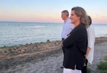 Minister Teresa Ribera returns to the Mar Menor Ribera at the Mar Menor earlier in the year